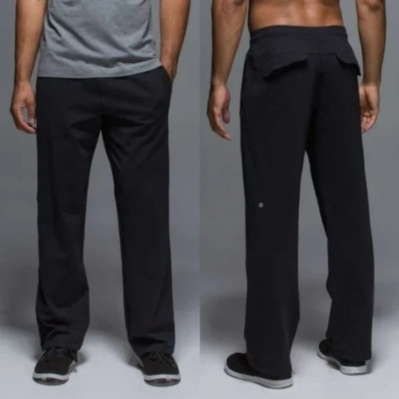 lululemon athletica Other - Lululemon Black Luon High Rise Kung Fu Pants w/ Flap Pockets